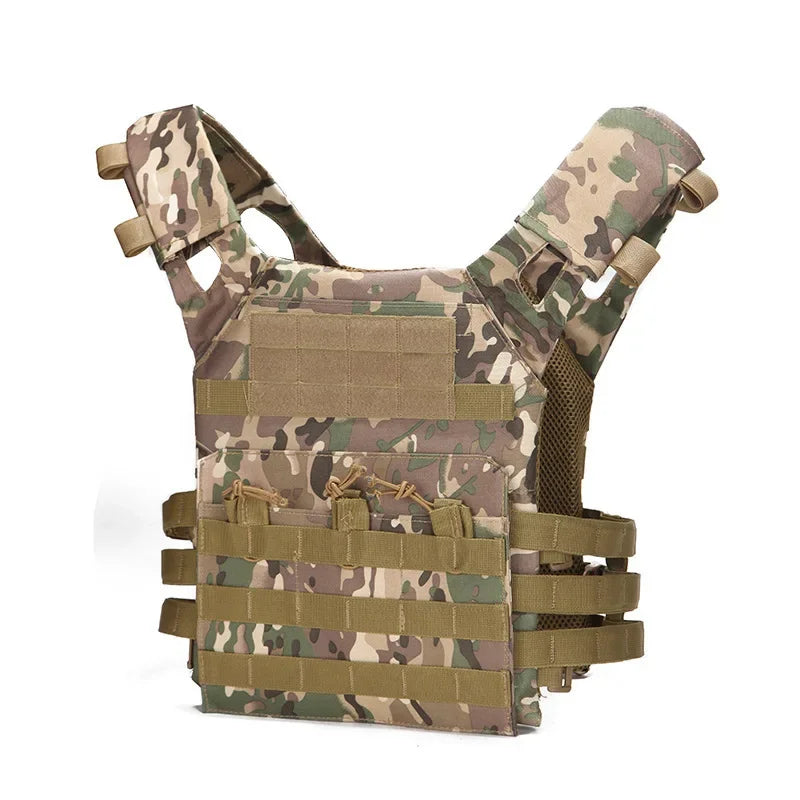 DurableWeight Vest Camouflage CS Multifunctional Combat Bulletproof MOLLE Vest JPC Tactical Vest