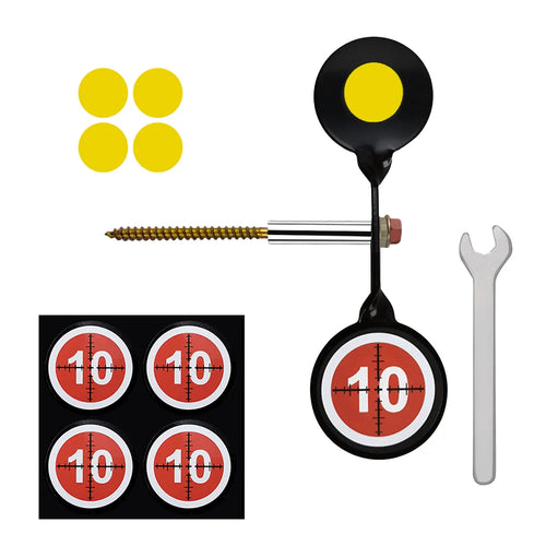 3mm Thick Target Bullet Bow Shooting Practice Outdoor Automatic Reset Metal Resilient Tree Target
